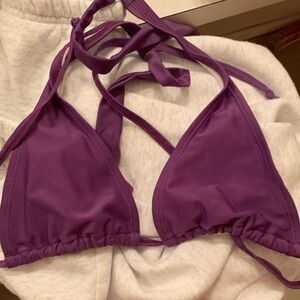 Purple Triangle Bikini Top Size Medium